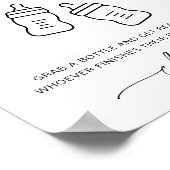 EVERLEIGHボトルベビーシャワーゲーム ポスター (角)