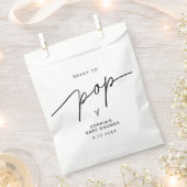 EVERLEIGHポップコーンポップ・アートのベビーシャワー準備 フェイバーバッグ (クリップ留めされた状態)