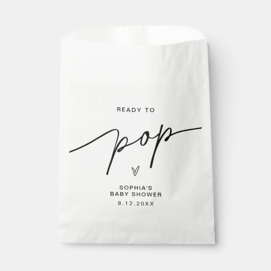 EVERLEIGHポップコーンポップ・アートのベビーシャワー準備 フェイバーバッグ (正面)