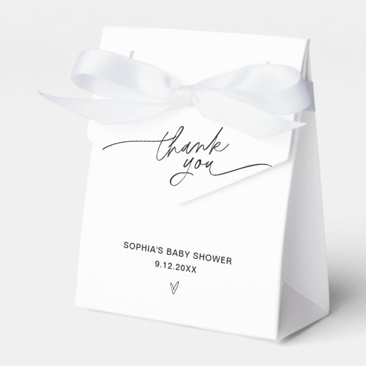 EVERLEIGHミニマモダンリストベビーシャワー フェイバーボックス (正面サイド)