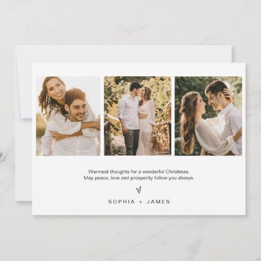 EVERLEIGHミニマリストの新しいクリスマスカード 招待状 (裏面)