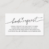 EVERLEIGHミニマルベビーブックリクエストの挿入 エンクロージャーカード (正面)