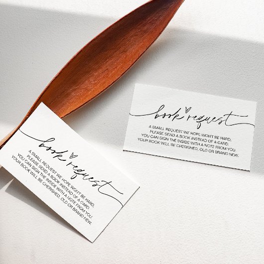 EVERLEIGHミニマルベビーブックリクエストの挿入 エンクロージャーカード