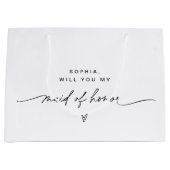 EVERLEIGHミニマルメイド・オブ・オーナー（花嫁付き添い人）抱き枕 ラージペーパーバッグ (正面)