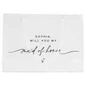 EVERLEIGHミニマルメイド・オブ・オーナー（花嫁付き添い人）抱き枕 ラージペーパーバッグ (裏面)