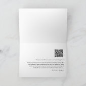 EVERLEIGHミニマル結婚リストの写真サンキューカード サンキューカード (内部)