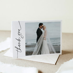 EVERLEIGHミニマル結婚リストの写真サンキューカード サンキューカード