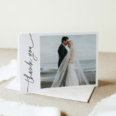 EVERLEIGHミニマル結婚リストの写真サンキューカード サンキューカード