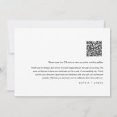 EVERLEIGHミニマル結婚リストの写真サンキューカード 招待状 (裏面)