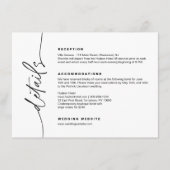 EVERLEIGHミニマル結婚リストの詳細エンクロージャ エンクロージャーカード (正面)