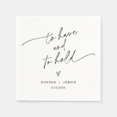 EVERLEIGHミニマル結婚リストカクテルナプキン スタンダードカクテルナプキン (正面)