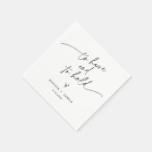 EVERLEIGHミニマル結婚リストカクテルナプキン スタンダードカクテルナプキン (角)