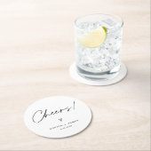 EVERLEIGHミニマル結婚リスト応援ラウンドコースター ラウンドペーパーコースター (インサイチュ)