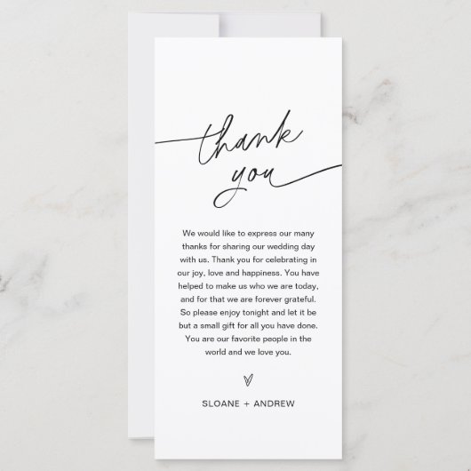 EVERLEIGHミニマ結婚リストのメニュー4x9 (裏面)