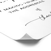 EVERLEIGH住所エンベロープベビーシャワーサイン ポスター (角)