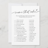 EVERLEIGH名ザケーキブライダルシャワーゲームカード 招待状 (正面)