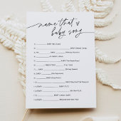 EVERLEIGH名前そのベビーソングゲームカード 招待状