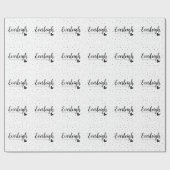 Everleigh名意味誕生日モダンパーティー ラッピングペーパー (フラット)