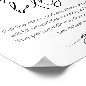 EVERLEIGH彼女の腹の赤ちゃんシャワーゲームの大きさ ポスター (角)