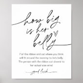 EVERLEIGH彼女の腹の赤ちゃんシャワーゲームの大きさ ポスター (正面)