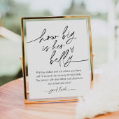 EVERLEIGH彼女の腹の赤ちゃんシャワーゲームの大きさ ポスター