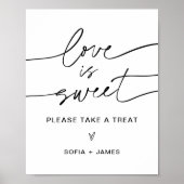 EVERLEIGH愛は甘い結婚式の引き出物サイン ポスター (正面)