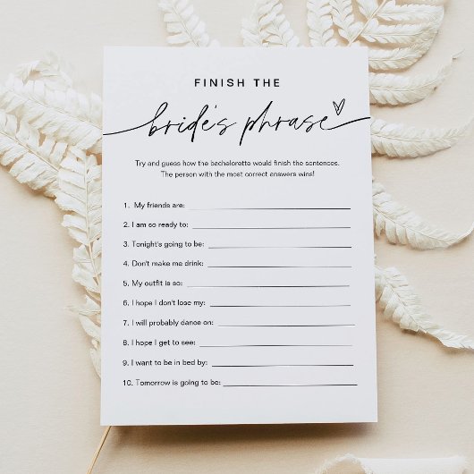 EVERLEIGH新婦のバチェロレッテゲームを終了 招待状