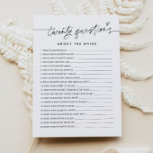 EVERLEIGH新婦ゲームについての20の質問 招待状