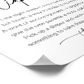 EVERLEIGH深夜おむつ赤ちゃんシャワーサイン ポスター (角)