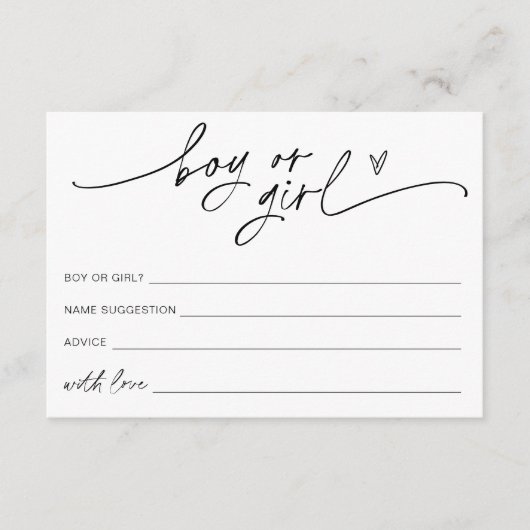 EVERLEIGH男の子または女の子ジェンダーゲーム エンクロージャーカード (正面)