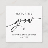 EVERLEIGH私の成長プラントメッセージカード スクエア名刺 (正面)