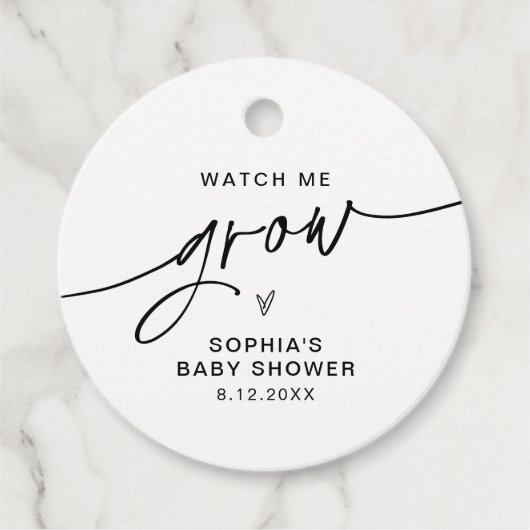 EVERLEIGH私の成長プラントメッセージカード フェイバータグ (正面)