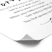 EVERLEIGH私の水は赤ちゃんシャワーゲームサインを壊した ポスター (角)