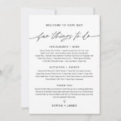 EVERLEIGH結婚のおもしろいの旅程カード 招待状 (正面)