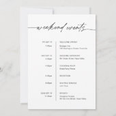 EVERLEIGH結婚のおもしろいの旅程カード 招待状 (裏面)