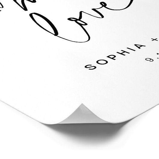 EVERLEIGH結婚's mores Sign S'More Love ポスター (角)