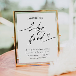 EVERLEIGH、ベビーフードゲームサインを推測 ポスター