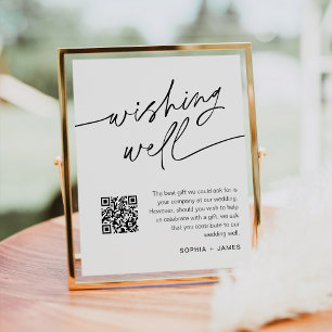 EVERLEIGH 結婚's Wishing Well QRコード記号 ポスター