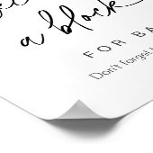 EVERLEIGH 飾 A Block Baby Shower Game Sign ポスター (角)