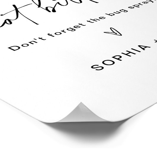 EVERLEIGH Be Smitten Not Bitten Bug Spray Sign ポスター (角)