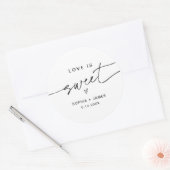 EVERLEIGH Love is Sweet Sticker 3" （6枚） ラウンドシール (封筒)