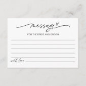 EVERLEIGH Message for the Bride and Groomアドバイス エンクロージャーカード (正面)