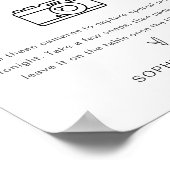 EVERLEIGH Oh Snap使い捨てカメラ結婚のサイン ポスター (角)