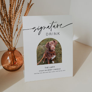 EVERLEIGH Pet Signature Drink結婚's 8x10 台座サイン