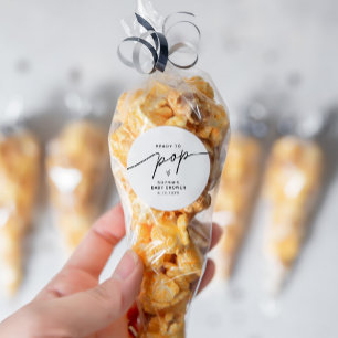 EVERLEIGH Ready To Popcorn Favorシポップ・アートのステッカー ラウンドシール