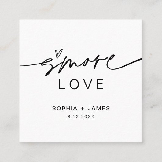 EVERLEIGH Smore Love Friendカード スクエア名刺 (正面)