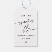 EVERLEIGH Sparkler送り出し、スパークスが飛ぶカード ギフトタグ (正面)