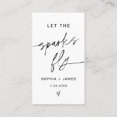 EVERLEIGH Sparkler送り出し、スパークスが飛ぶカード 名刺 (正面)