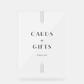 EVERLYアールデコブラックカードとギフト結婚ズ アクリルサイン (正面)