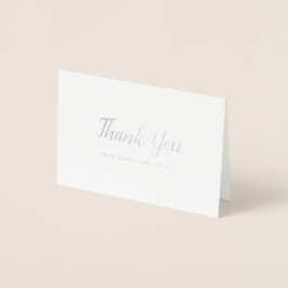 Everly 結婚's Thank You 箔カード